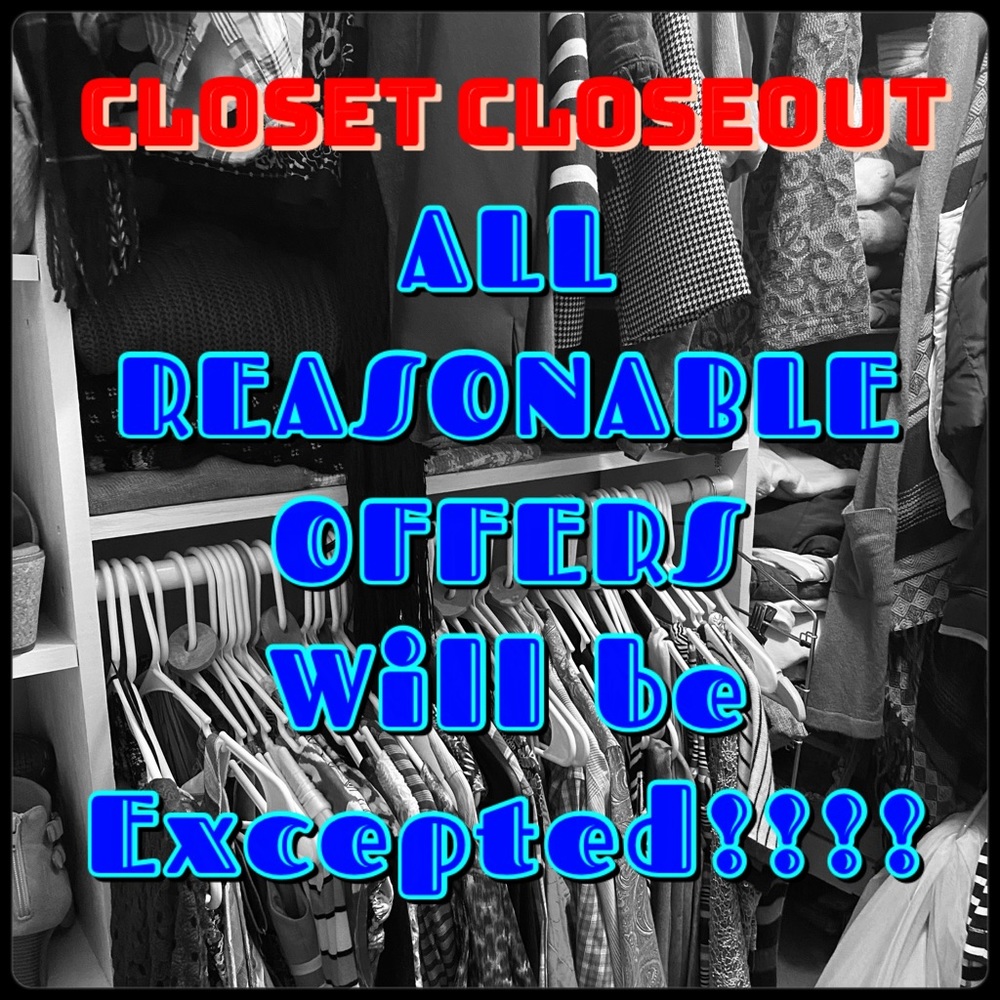 🎉 Closet Closeout 🎉